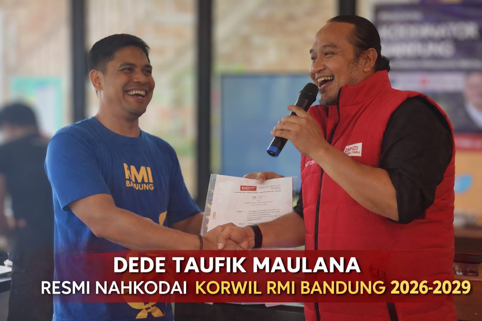 Dede Taufik Maulana Resmi Nahkodai RMI Bandung 2026–2029, Ketua Umum RMI Hadir Langsung dan Titip Pesan Penuh Doa